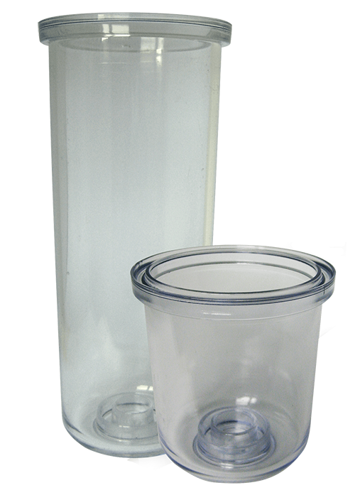 Copo simples de vidro para filtro